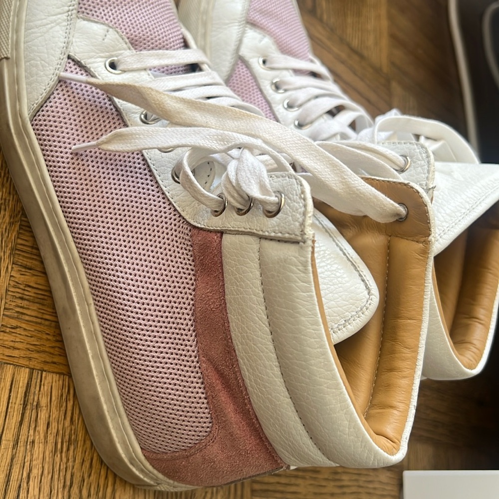 Pink High top Koio sneakers